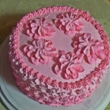 pink party cake
