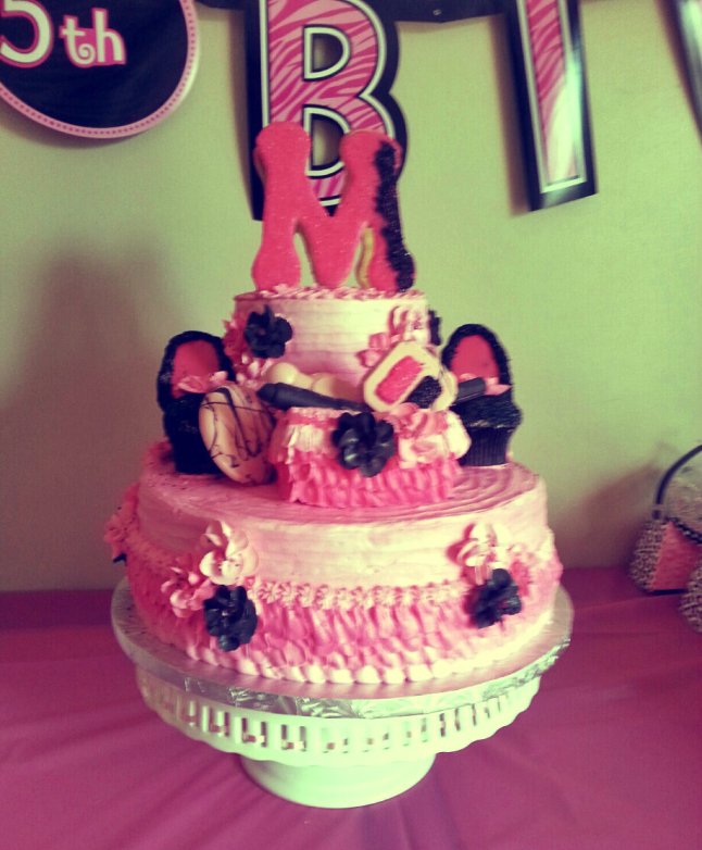 Pink Little Diva Birthday Cake