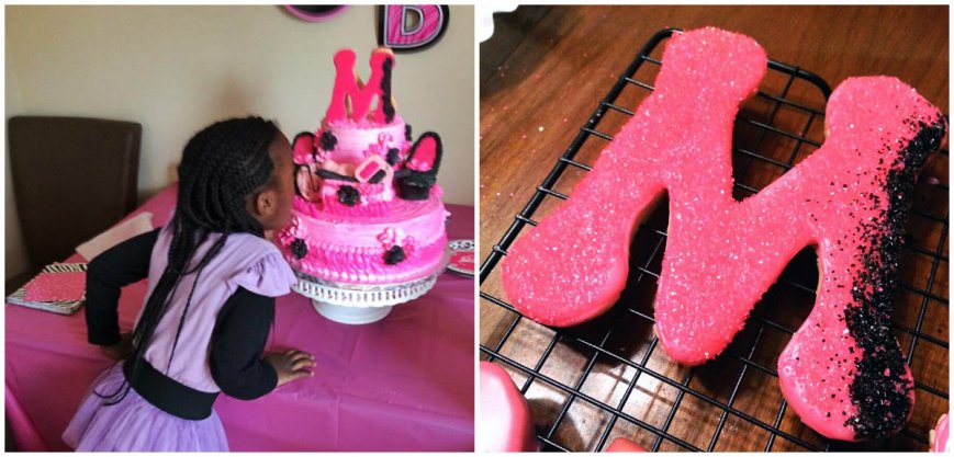 Diva Pink Cake collage