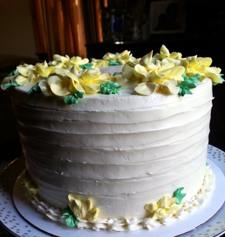 Yellow Flower Cake 3a